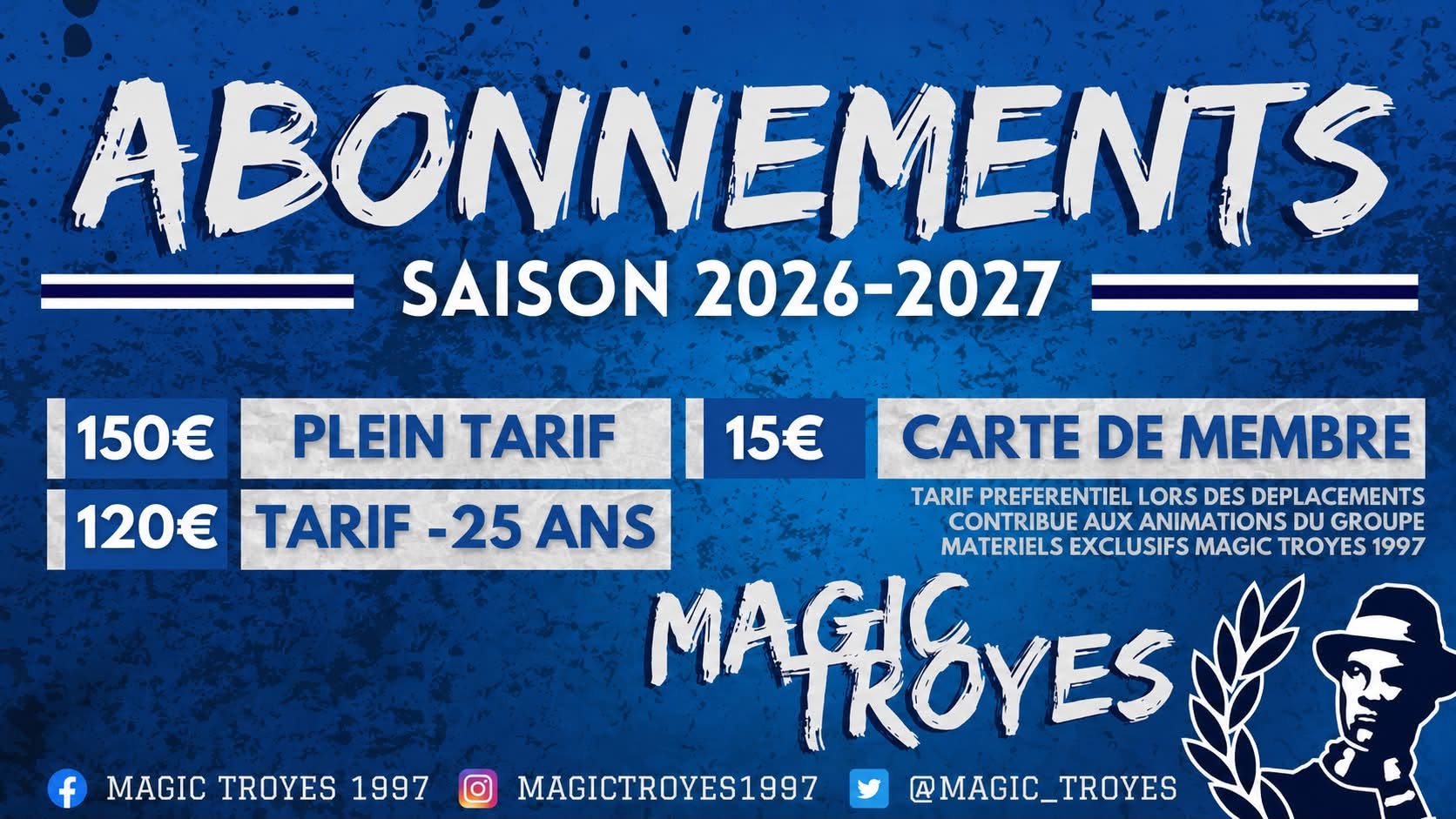 Abonnements 2026/2027 : plus que quelques places disponibles